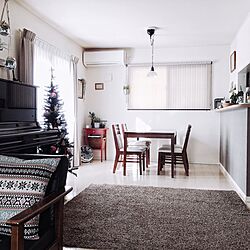 部屋全体/クリスマス/クリスマスツリー/ピアノのある部屋/ピアノ...などのインテリア実例 - 2016-12-15 10:33:49