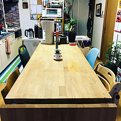 テーブルdiy/テーブル/DIY/手作り/観葉植物...などのインテリア実例 - 2020-05-27 15:13:29