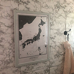 日本地図ポスター/日本地図/トイレインテリア/クッションレンガシート/トイレの壁...などのインテリア実例 - 2020-05-19 22:32:51