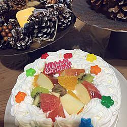 ケーキ作り/今から誕生日会/双子の孫/孫は可愛い❗/バースディケーキ...などのインテリア実例 - 2021-10-11 17:57:36