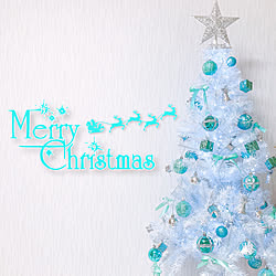 クリスマスツリー/クリスマス/ホワイトインテリア/ティファニーブルー/ベッド周りのインテリア実例 - 2020-11-09 19:29:31