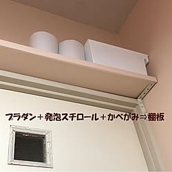 ちょこっとＤＩＹ/トイレットペーパー収納棚/発泡スチロール/プラダン/壁紙端切れ...などのインテリア実例 - 2020-09-04 22:01:56