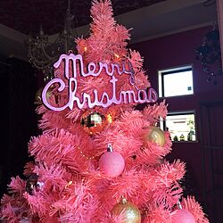 玄関/入り口/クリスマスツリー ピンクのインテリア実例 - 2014-11-14 10:38:49