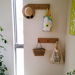 玄関/入り口/marimekko/マリメッコ/無印良品/無印良品 壁に付けられる家具のインテリア実例 - 2015-05-17 11:11:05