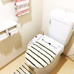 バス/トイレ/トイレマット/ボーダー柄/しまむら/しまむらマット...などのインテリア実例 - 2017-09-19 13:11:21