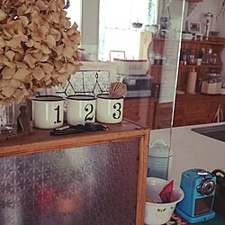 キッチン/紫陽花　ドライ/DIY/雑貨/手作り...などのインテリア実例 - 2015-08-31 23:38:23