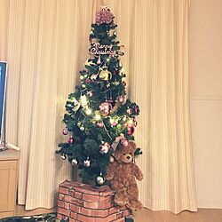 リビング/クリスマスツリー出しました/クリスマスツリー160cm/ダイソー/DIY...などのインテリア実例 - 2016-12-02 21:32:23