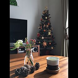 机/白山陶器/松ぼっくり/150cm/クリスマスツリー...などのインテリア実例 - 2016-11-07 11:38:23