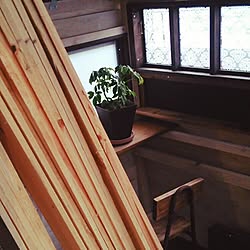 玄関/入り口/ずらずら連合(๑˙ϖ˙๑ )/ＤIＹ/小屋DIY /カットは自分でします。のインテリア実例 - 2015-12-15 16:42:13