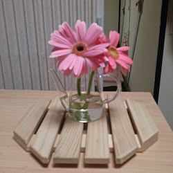 机/青山フラワーマーケットの花器/木の小物のインテリア実例 - 2014-05-17 17:25:23