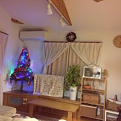 部屋全体/クリスマスツリー/カフェ風のインテリア実例 - 2016-12-05 17:51:42
