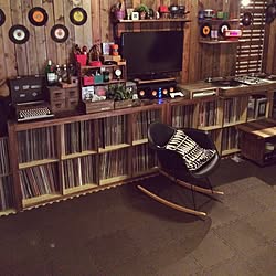 部屋全体/壁レコ/DJ BOOTH/男の趣味部屋/DULTON...などのインテリア実例 - 2015-04-12 18:53:02