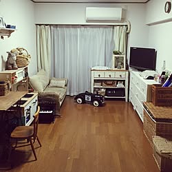 部屋全体/生活感丸出し/子供と暮らす。/アンティーク/賃貸でも諦めない！...などのインテリア実例 - 2015-10-14 19:10:00