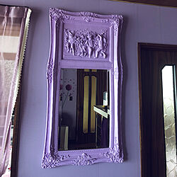 パープルの鏡/パープルの壁紙/パープルの壁/紫の鏡/紫の壁紙...などのインテリア実例 - 2022-04-12 21:50:53