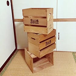 棚/収納/昭和レトロ/木箱のインテリア実例 - 2014-01-04 19:11:49