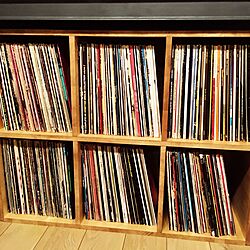 棚/レコードラック/レコード棚/レコード収納/DIYのインテリア実例 - 2017-01-19 20:20:34