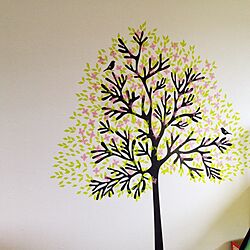 壁/天井/枯れ木に花を咲かせましょう計画/セリア/マスキングテープ/IKEA...などのインテリア実例 - 2014-06-22 10:15:43