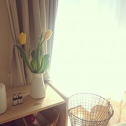 ベッド周り/花のある暮らし/IKEA/無印良品/アロマディフューザー...などのインテリア実例 - 2017-02-26 11:30:14