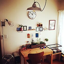 壁/天井/セリア/観葉植物/男前/IKEA...などのインテリア実例 - 2016-06-07 00:06:15