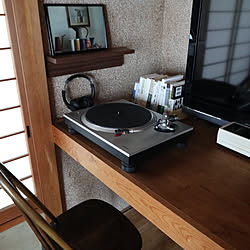 レコードのある生活/レコードプレーヤー/DJブース/賃貸でも楽しく♪/リノベーション...などのインテリア実例 - 2021-09-23 08:18:26