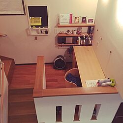 机/吹き抜け廊下/無印良品 壁に付けられる家具/アクタスキッズ机/IKEA照明のインテリア実例 - 2016-08-31 23:33:51
