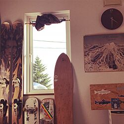 壁/天井/スケートボード/スキー/雪板/一人暮らし...などのインテリア実例 - 2017-06-23 17:38:25
