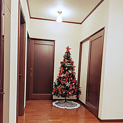玄関/入り口/玄関ホール/クリスマスツリー180cm/赤いのが好き❤️のインテリア実例 - 2020-12-10 19:15:12