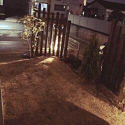 玄関/入り口/DIY/お庭/目隠し/ガーデンライト...などのインテリア実例 - 2017-03-16 19:41:25