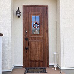 玄関/入り口/リース 手作り/ドアのインテリア実例 - 2017-02-27 15:29:21