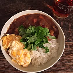 キッチン/カレー/一人暮らし/一人暮らし ごはん/料理は苦手ですが…...などのインテリア実例 - 2017-02-16 19:50:44