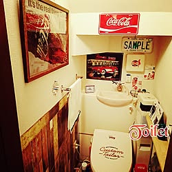 バス/トイレ/コカコーラ/コカ・コーラ/coca-cola/アメリカン大好き( ☆∀☆)...などのインテリア実例 - 2017-07-06 17:59:42