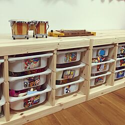 棚/子供部屋/トロファスト/IKEA/おもちゃ収納...などのインテリア実例 - 2017-05-15 00:37:07