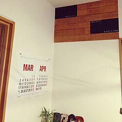 リビング/DIY/板壁/TRUCKカレンダー/観葉植物...などのインテリア実例 - 2014-03-13 12:37:19
