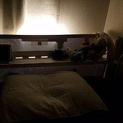 ベッド周り/間接照明風/IKEA 照明/マグネットシートのインテリア実例 - 2019-03-28 01:59:47