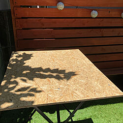 庭のテーブル/テーブルリメイク/コルク板/DIY/IKEA...などのインテリア実例 - 2021-07-18 19:05:27