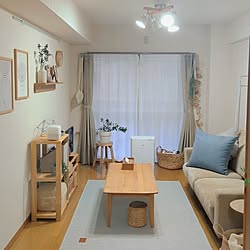 部屋全体/3DK賃貸/転勤族の暮らし/かべにつけられる家具/ACTUS雑貨...などのインテリア実例 - 2023-09-22 16:33:12