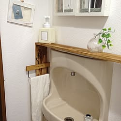 バス/トイレ/トイレリノベーション/セリアのフレームをリメイク/トイレに棚をDIY/DIY...などのインテリア実例 - 2014-08-19 22:15:35