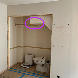 階段下トイレ/リノベーション中/解体後の室内/バス/トイレのインテリア実例 - 2023-01-27 21:33:49