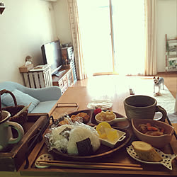 部屋全体/おうちカフェ/同じような写真ばかりで、ごめんなさい…/100均/かご...などのインテリア実例 - 2018-09-17 08:54:02