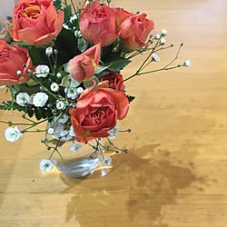 机/バラ/花のある暮らし/ダイニングテーブルのインテリア実例 - 2017-03-20 19:35:06