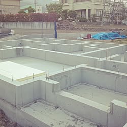 部屋全体/基礎工事/マイホーム建設中/新築工事中/型枠...などのインテリア実例 - 2015-05-08 19:41:51