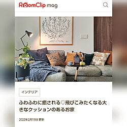 棚/ルームクリップマグ掲載/クッション/ソファ/IKEA...などのインテリア実例 - 2022-02-21 19:00:31