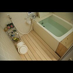 バス/トイレ/マルトク/ヒノキのスノコ/DIY/浴室...などのインテリア実例 - 2015-06-02 17:17:04
