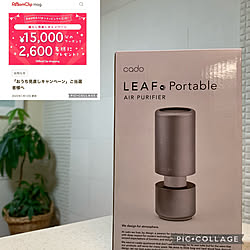 LEAF Portable/悩みに悩んで/RCショッピング購入品/カドー空気清浄機/カドー...などのインテリア実例 - 2022-01-19 21:39:02