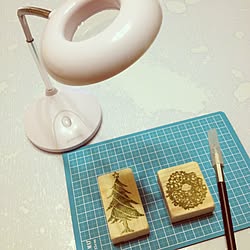 机/ハンドメイド消しゴムはんこ/文房具/手作り雑貨/消しゴムはんこのインテリア実例 - 2012-08-31 21:13:00