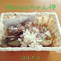 机/Marikaちゃんからの素敵便/いただきもの♡/タグお借りしました♪のインテリア実例 - 2014-07-17 13:02:05