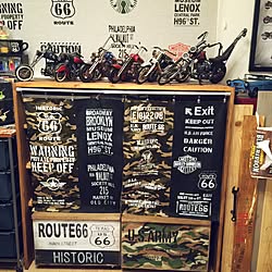 棚/収納/ARMY/ROUTE66/DIY...などのインテリア実例 - 2016-05-23 11:24:11