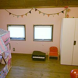 ベッド周り/ピンクの壁/子供部屋女の子/IKEA/ニトリ...などのインテリア実例 - 2015-08-06 11:10:07