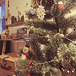 クリスマス/ナチュラルインテリア/クリスマスツリー/クリスマスツリー120cm/スタジオクリップのツリー...などのインテリア実例 - 2017-11-10 16:40:09