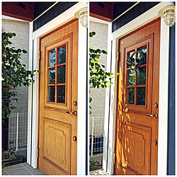 玄関/入り口/注文住宅/スウェーデンハウス /木のドアのインテリア実例 - 2021-05-31 21:15:36